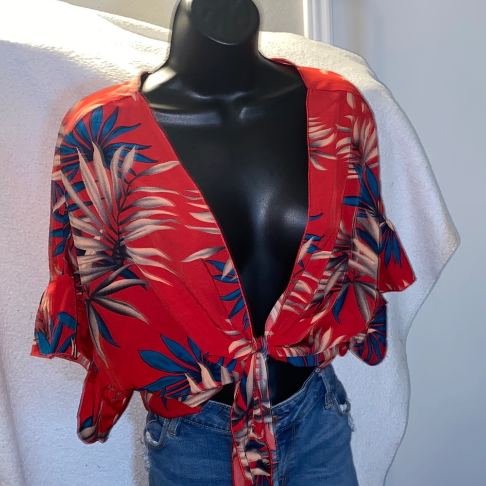 Shein curve blouse